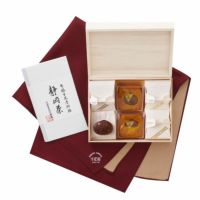 和栗しぐれ（和栗の恵2個、ぐらっせ4個）「静岡茶セット」【風呂敷包み】