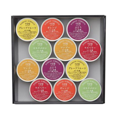 アイス&シャーベットセット9個入 | 京橋千疋屋オフィシャルショップ